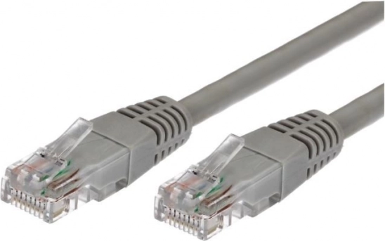 Patchcord-kabel kategori 5e RJ45 UTP 2 m grå – pakke med 10 stk.