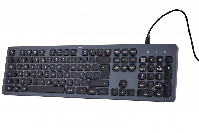 Hama CK-400 kabletastatur sort-grå