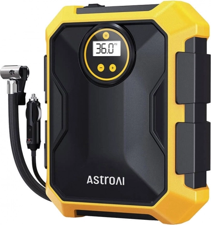 Luftkompressor ASTROAI 12V, 100 PSI, gul
