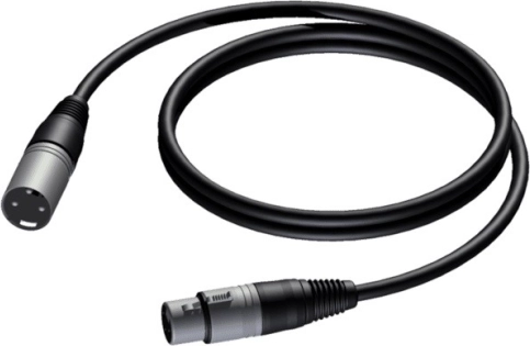 kabel xlr han – xlr hun 3 m