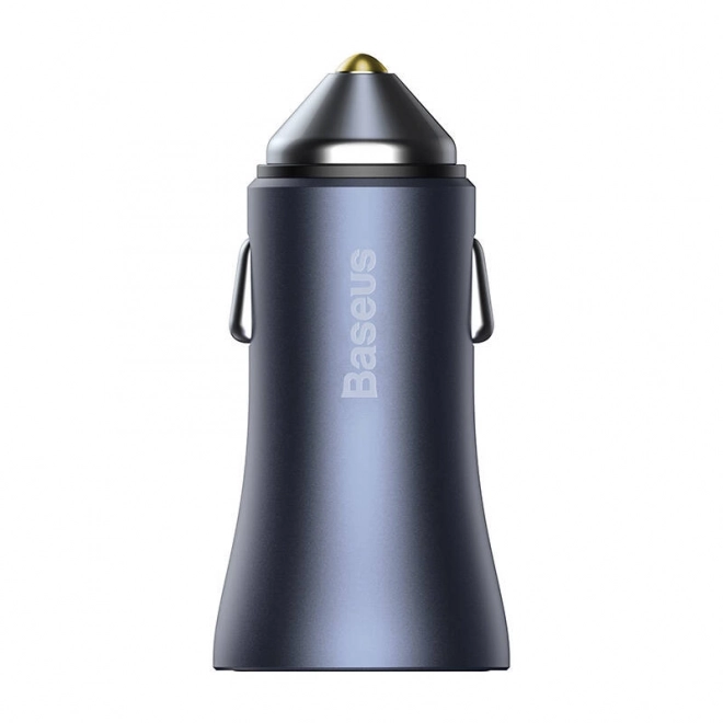 Baseus biloplader med dual USB og USB-C kabel