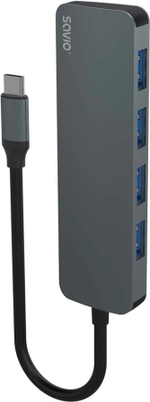 Savio 4-port USB‑C hub 3.1 Gen 1 (5 Gbps)