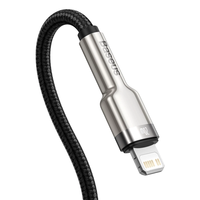 Baseus USB-C til Lightning kabel Cafule 20W, 2m sort