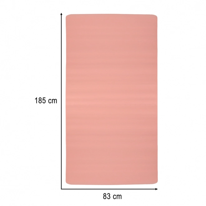 Tykt yogamåtte 185x80x1,5 cm lyserød