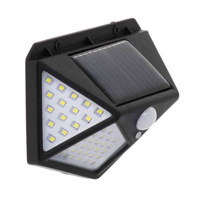 Solcelledrevet LED-lampe med bevægelsessensor og dæmpning