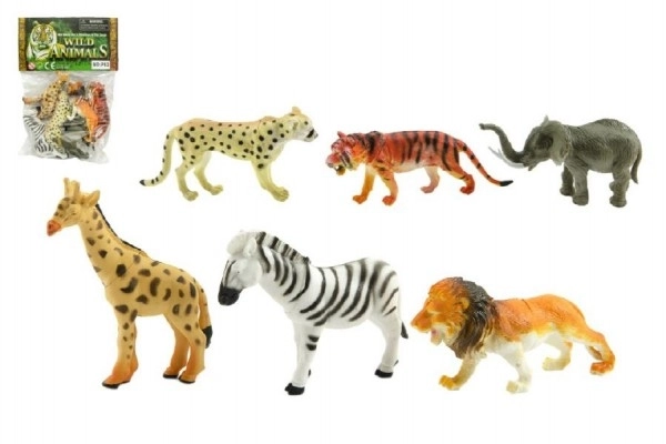 Dyr safari ZOO sæt 6 stk