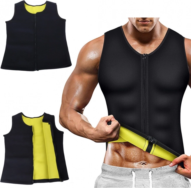 Herre neopren fitness T‑shirt til træning – XL