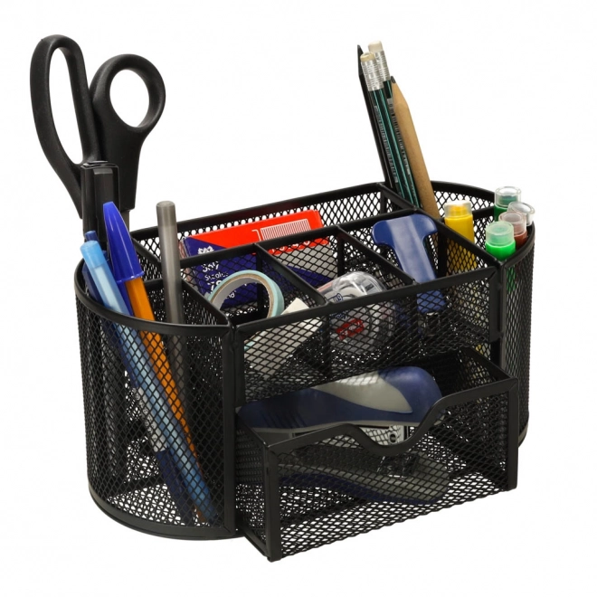 Organisator til bord, metal, med 9 rum