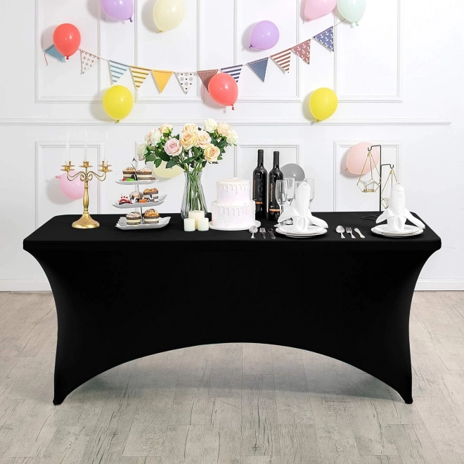 Universel elastisk borddæksel til catering 180 cm sort MultiGarden