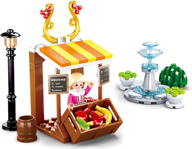 Sluban Girl's Dream Landsbystand med frugt og springvand
