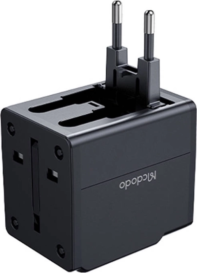 Rejseadapter med hurtig opladning 2,1 A
