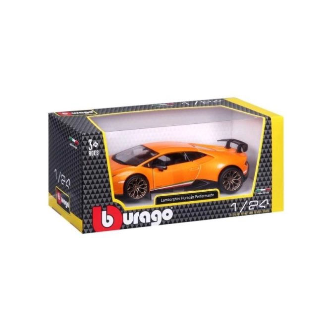 Lamborghini Huracan Performante orange model 1:24