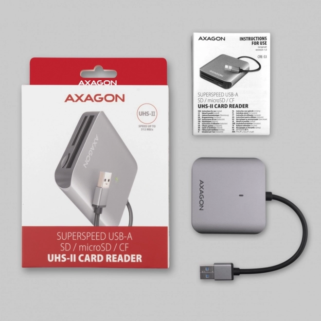 Axagon CRE-S3 USB 3.2 Gen 1 kortlæser