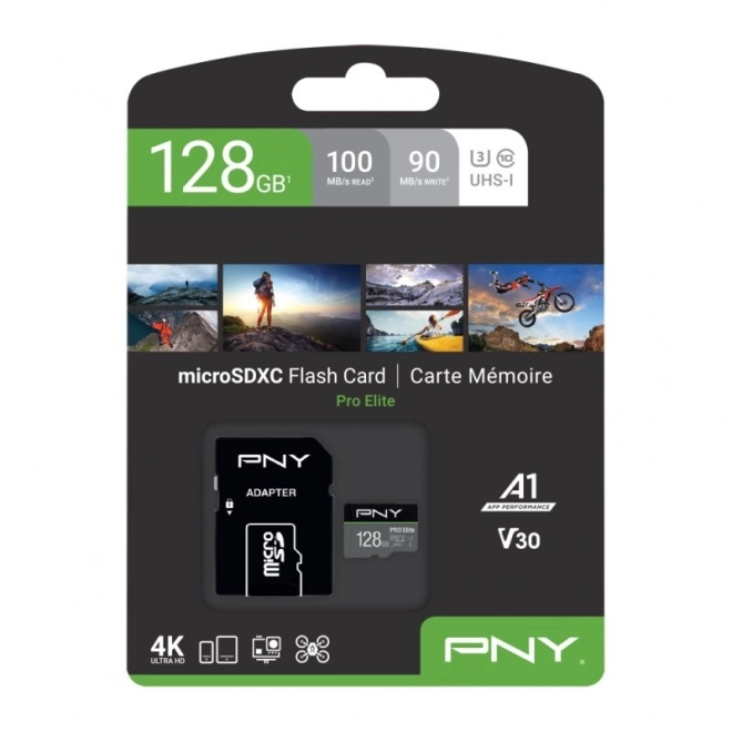 128GB hukommelse MicroSDXC P-SDU128V31100PRO-GE