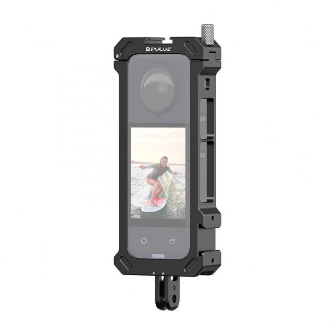 Metallisk beskyttelsescover PULUZ med stativadapter til Insta360 X4