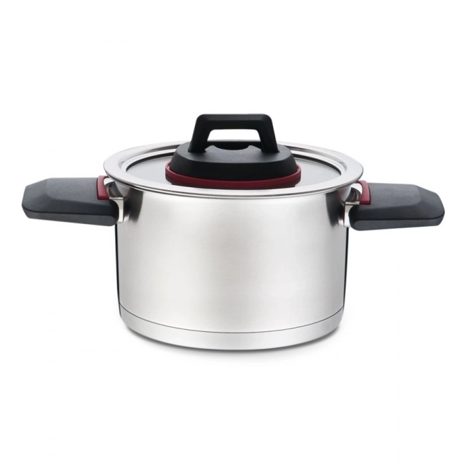 Rustfri gryde Maestro 2,3 l med låg