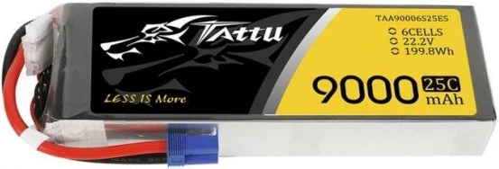 Lithiumbatteri Tattu 9000mAh 22,2V 25C