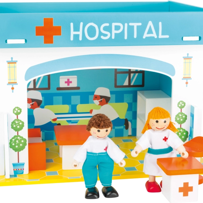 Realistisk hospital til kreativ leg