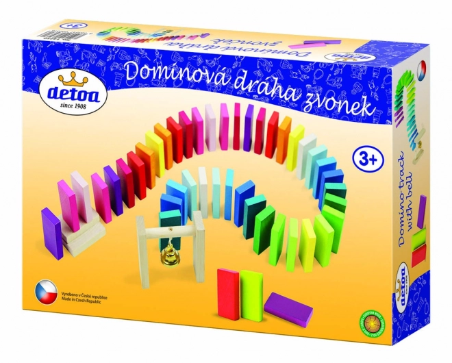 Domino-bane med klokke 95 stk