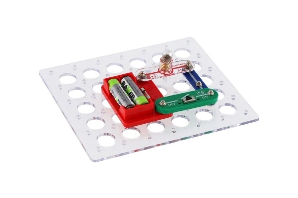 Elektronikmysterier 80 eksperimenter mini på batterier i kasse 24x18x4cm fra 6 år