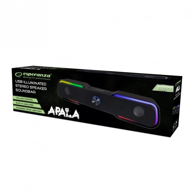 USB soundbar med LED lys Apala