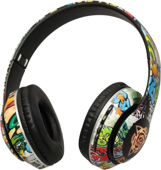 Originalt graffiti-design med RGB-belysning