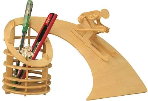 Woodcraft træ 3D-puslespil – blyantholder Nedkørsel