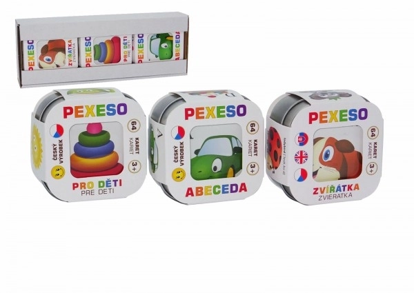 Pexeso Alfabet, Dyr og Legetøj til Børn
