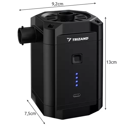 Trådløs batteridrevet pumpe til madrasser Trizand