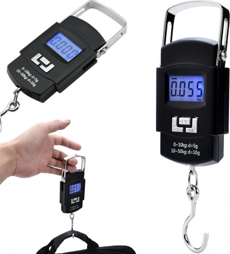 Rejse digital hængevægt med krog 50 kg