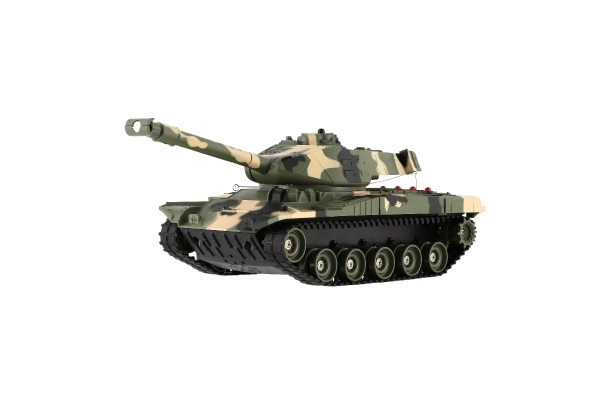 Tank RC plast 27cm 27MHz med batteri+opladningspakke med lyd i kasse 37x17x19cm