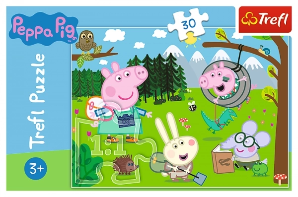 Puzzle Trefl Peppa Pig Skovudflugt 30 stykker