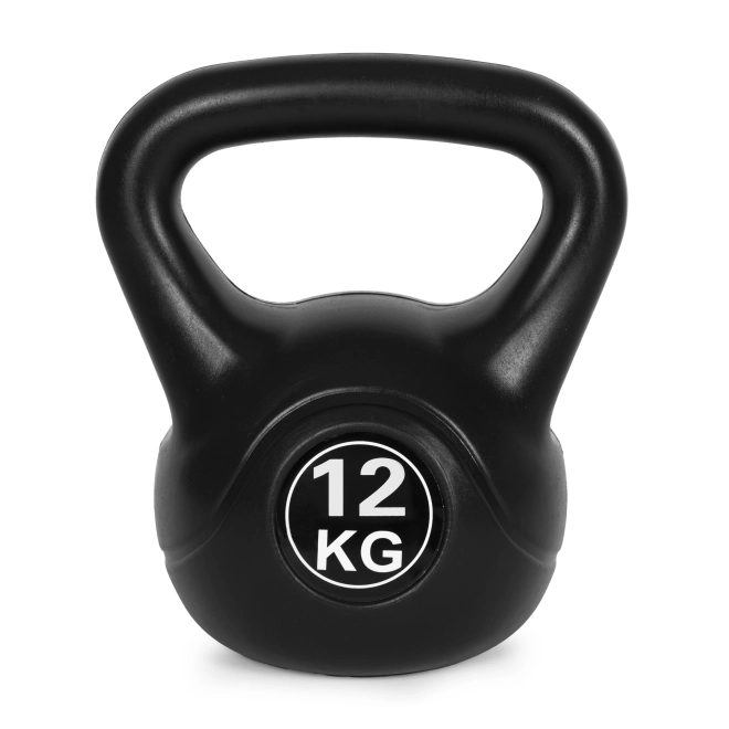 Kettlebell til træning sort - 12kg
