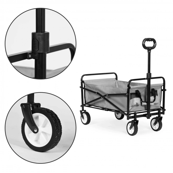 Sammenklappelig havetrailer MultiGarden grå 48x90 cm