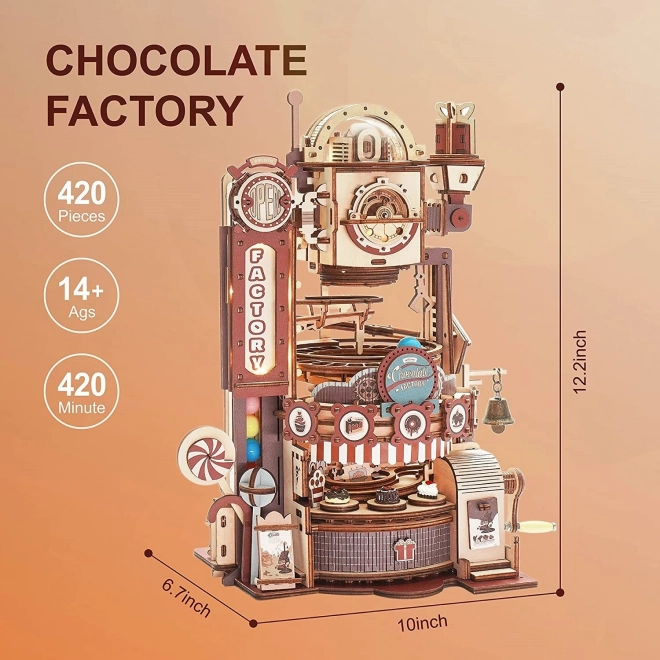 RoboTime 3D puslespil kuglebane Chokoladefabrik