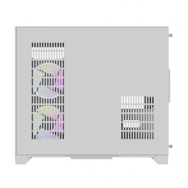 Computer kabinet Darflash FT418 + 6 ARGB ventilatorer (hvid)