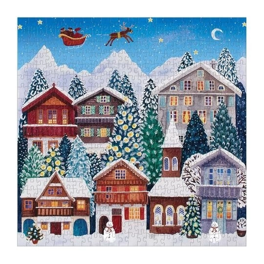 Puzzle julelandsby 500 brikker