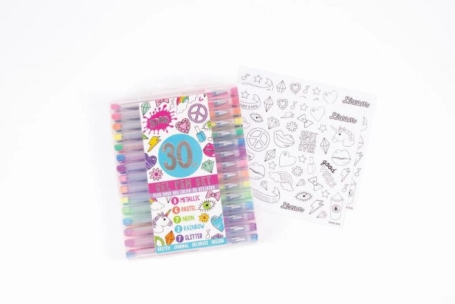 Gelpen MAKE IT REAL - Sæt med 30 farver