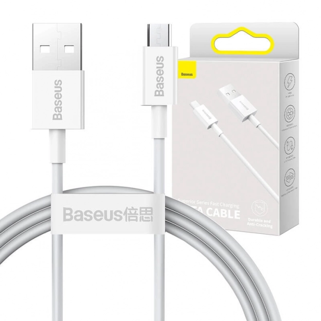 Opladningsdatakabel Baseus Superior Series USB til micro USB, 2A, 1m