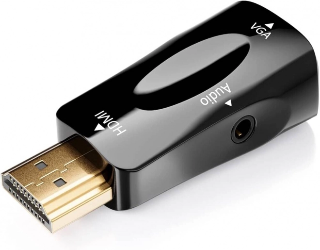 Konverter fra HDMI til VGA med lydudgang