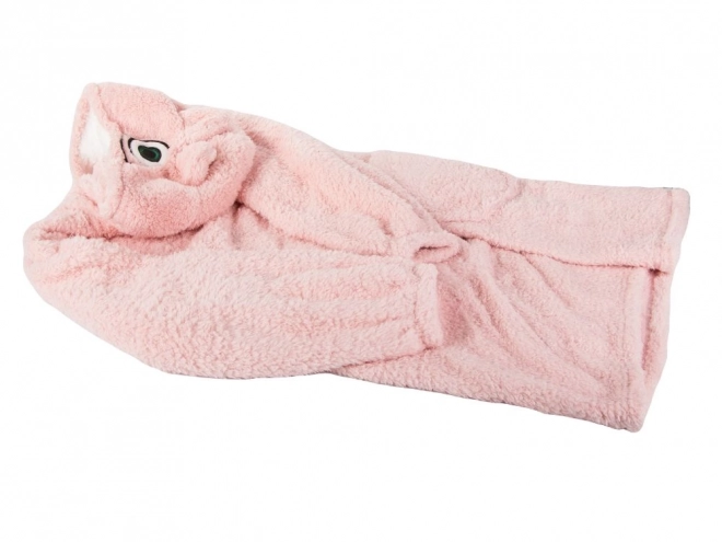 Varm oversized tæppe sweatshirt med hætte