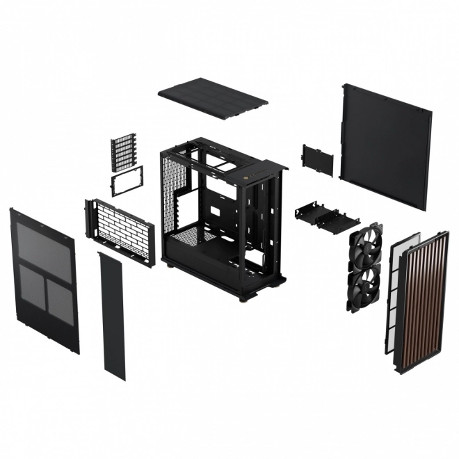 Computer kabinet North Charcoal Black