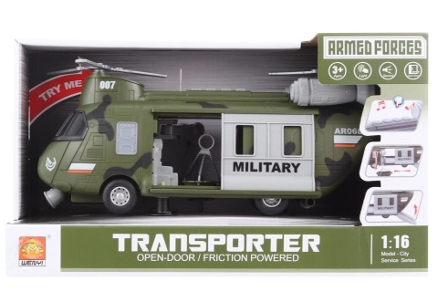 Militærhelikopter med batteri