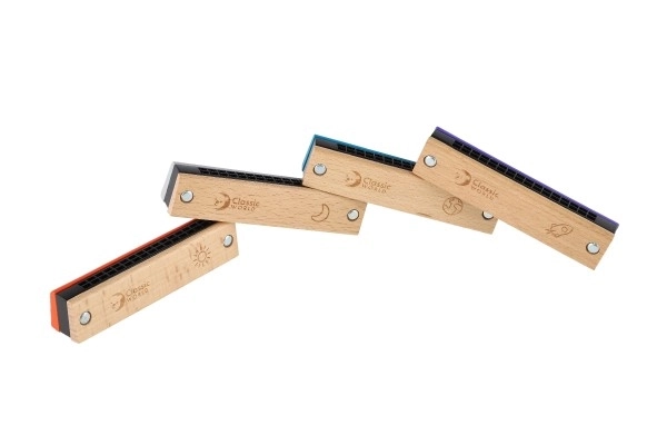 Træ børneharmonika 13 cm