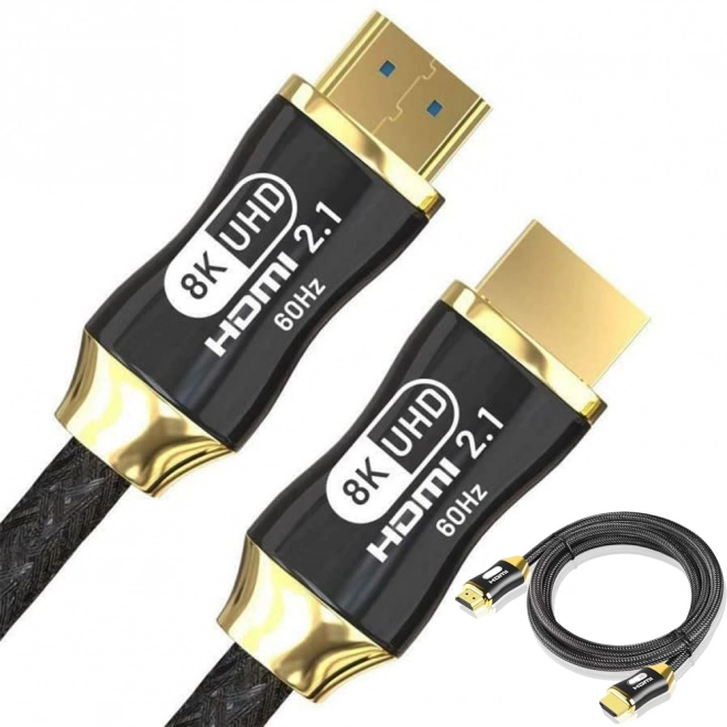 Ultra hurtig HDMI-kabel 8K 60Hz 4K 120Hz forgyldt 1,5 m