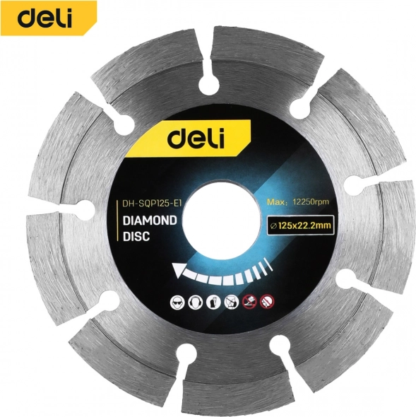 Diamant-savklinge Deli Tools 125 mm