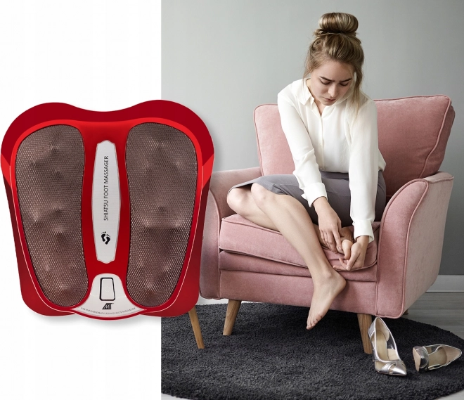 Shiatsu massageapparat til fødder med opvarmning