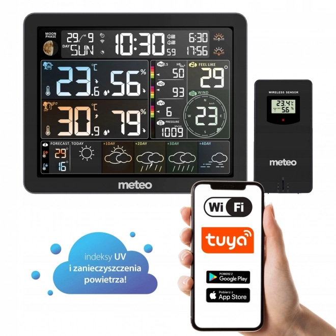 WiFi Meteorologisk station med måling af luftforurening