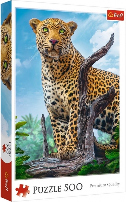 Puslespil 500 brikker - Vild leopard