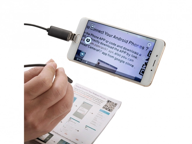 Endoskopisk inspektionskamera med LED-belysning 10m USB